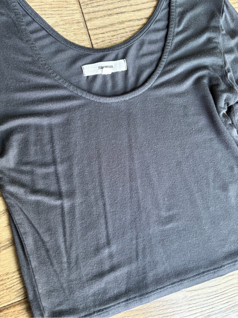 Joah Brown Scoop Neck Long Sleeve Navy Small - Picture 9 of 9